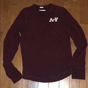 Maroon Men’s Abercrombie & Fitch long sleeve